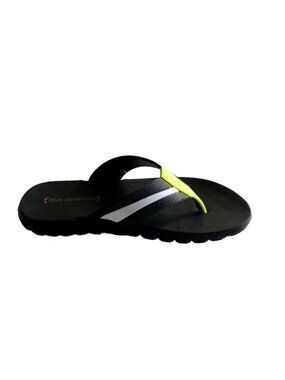 Sole Selection Kids Flip-Flops Grey w/ White & Teal Straps - Size 1
